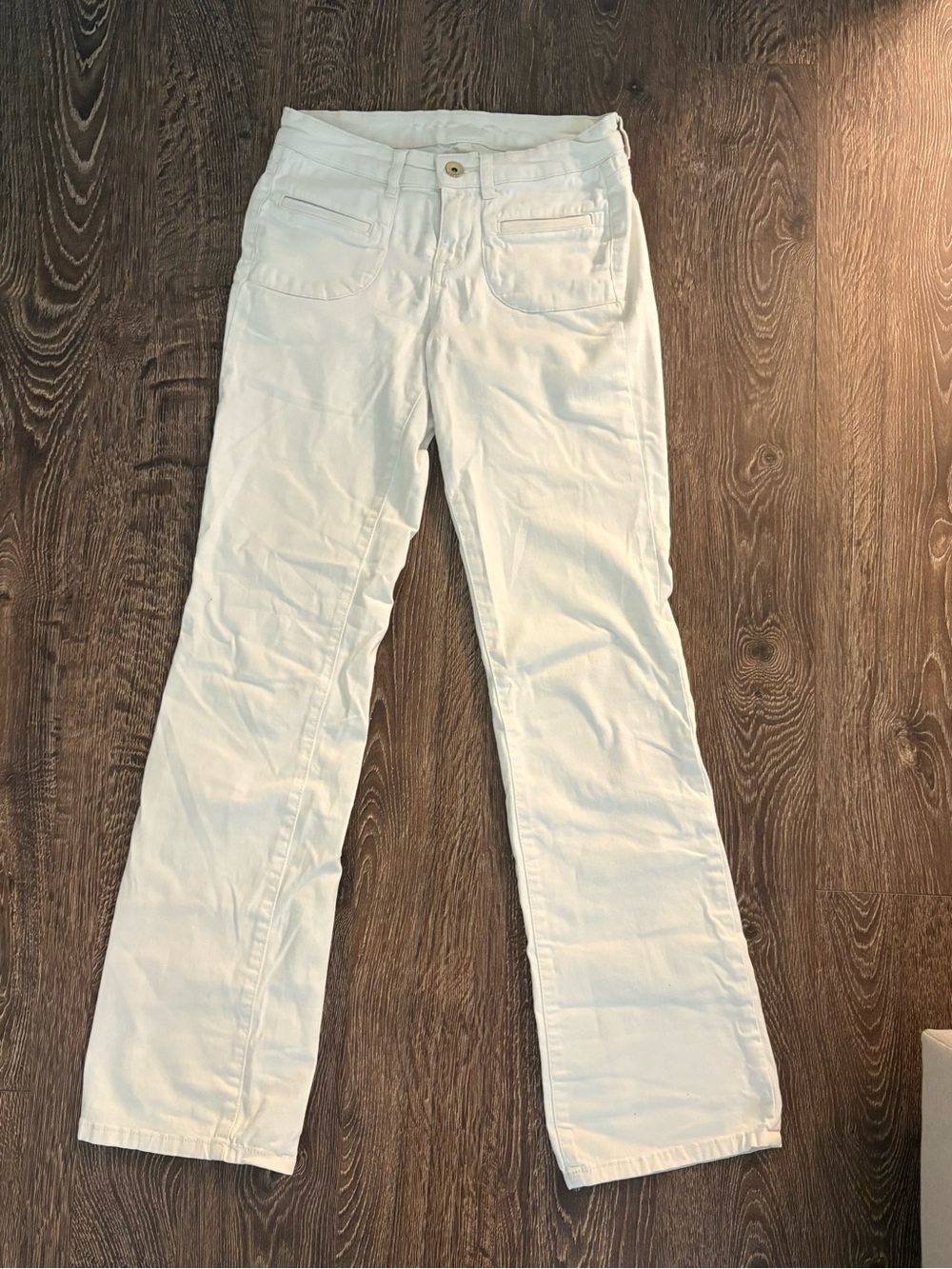 Nine West Straight Leg White Jeans
